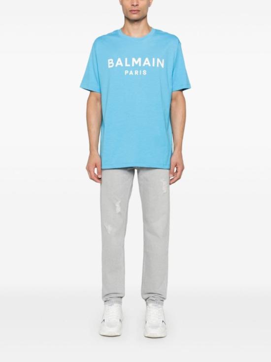  발망 데님 팬츠 DH0MI043DF12 9FK Grey - BALMAIN