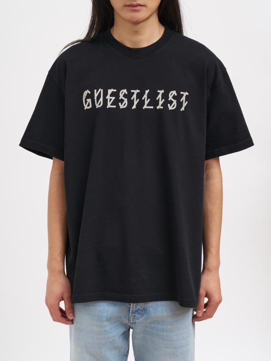 26SS 44레이블 반팔 티셔츠 NB0030556FA528P462 Black