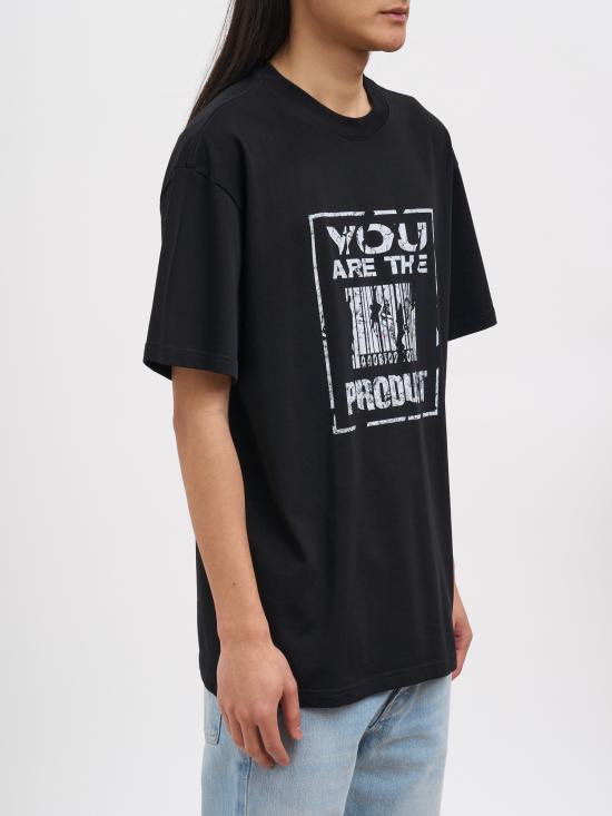 26SS 44레이블 반팔 티셔츠 NB0030556FA706P756 Black - 44 LABEL