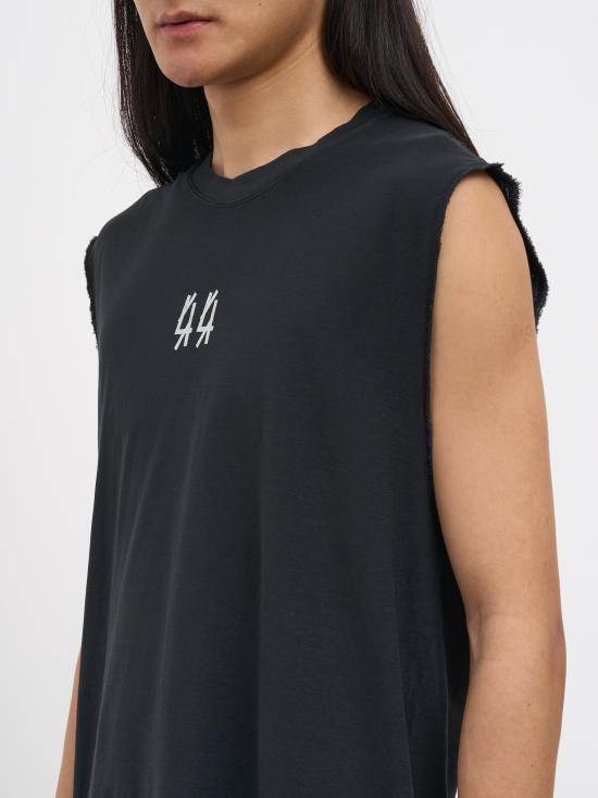 26SS 44레이블 민소매 티셔츠 NB0030654FA725P749 Black - 44 LABEL