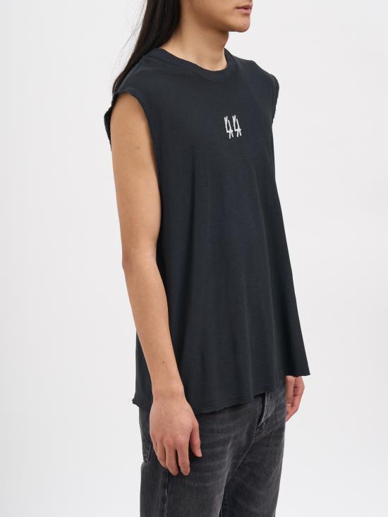 26SS 44레이블 민소매 티셔츠 NB0030654FA725P749 Black - 44 LABEL