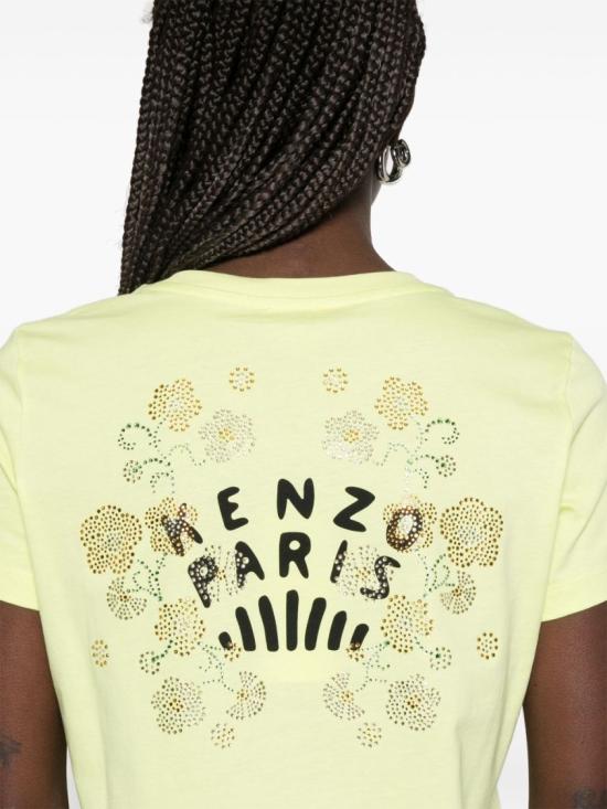 25SS 겐조 반팔 티셔츠 FF52TS1614SO 39 Yellow - KENZO