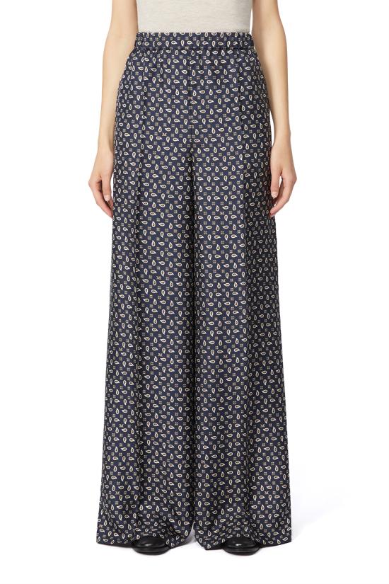 26SS 막스마라 스트레이트 팬츠 2611131131600 001 Blu marino - MAX MARA