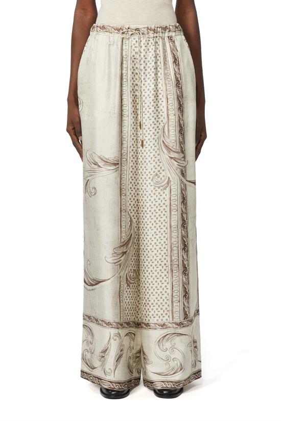 26SS 막스마라 스트레이트 팬츠 2611131121600 001 Ivory - MAX MARA