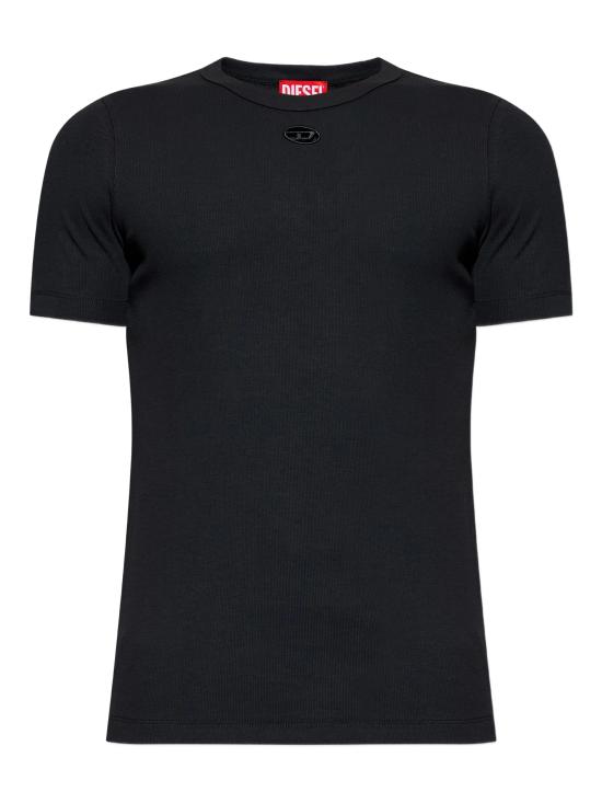26SS 디젤 반팔 티셔츠 A200450EJAI 9XX Black
