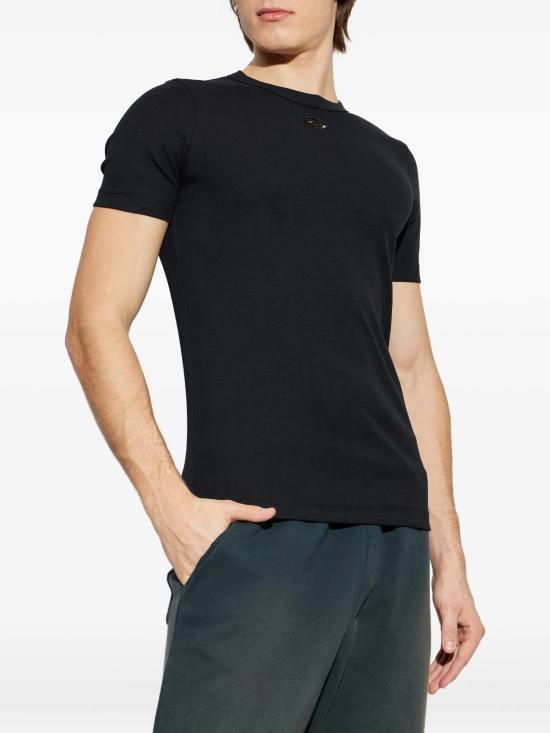 26SS 디젤 반팔 티셔츠 A200450EJAI 9XX Black - DIESEL