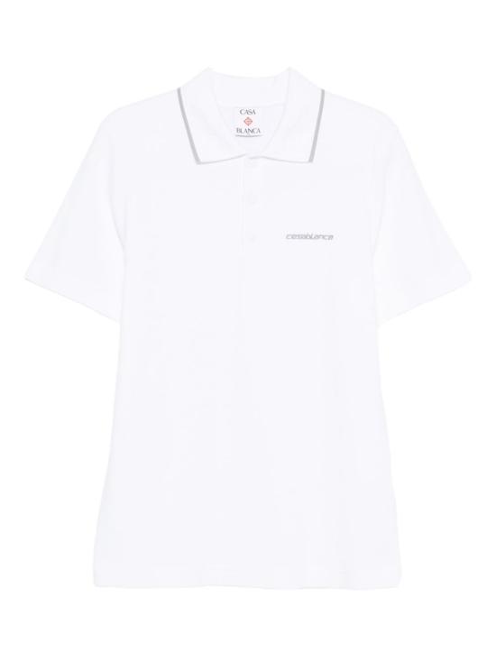 26SS 카사블랑카 반팔 티셔츠 MSP26JTP24301 TEXTUREDPIQUE White - CASABLANCA