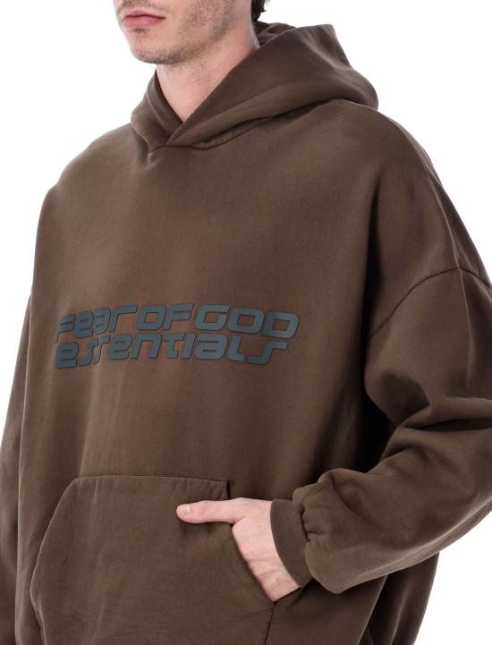 26SS 피어오브갓 후드 티셔츠 192HO256563F BROWN Marrone - FEAR OF GOD