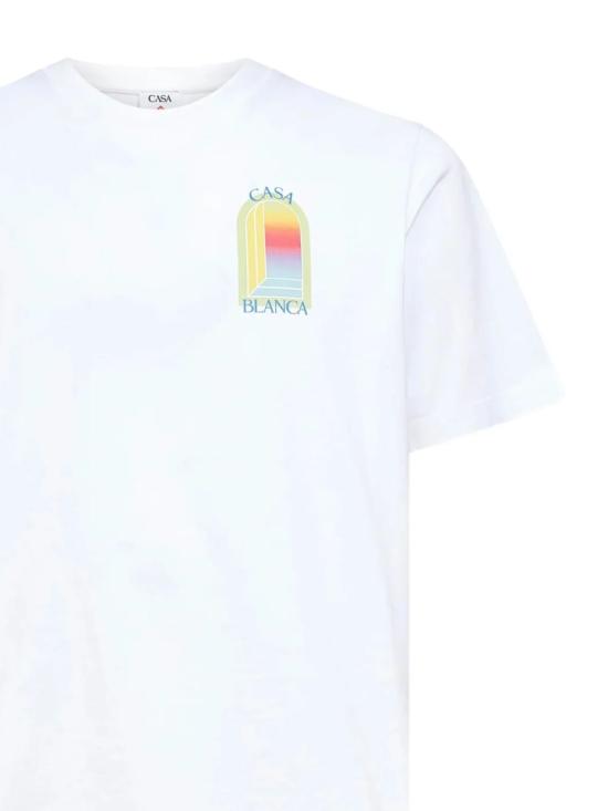 26SS 카사블랑카 반팔 티셔츠 MSP26JTS00113 BRIGHTWHITEJERSEY White - CASABLANCA