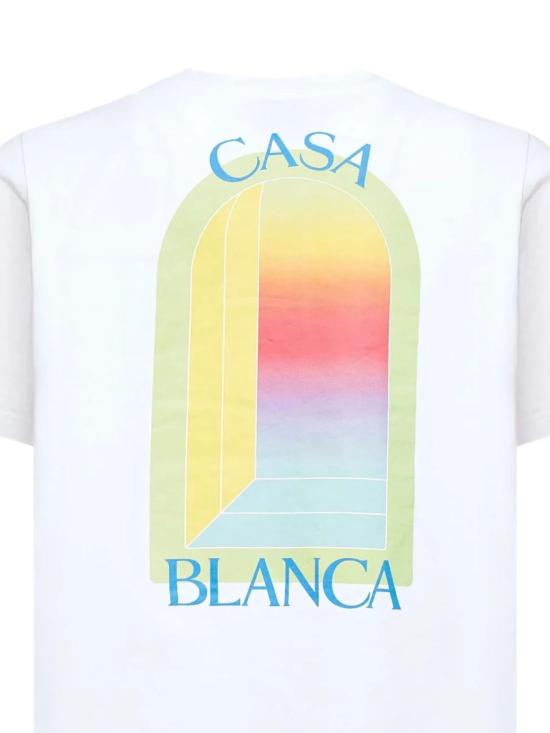 26SS 카사블랑카 반팔 티셔츠 MSP26JTS00113 BRIGHTWHITEJERSEY White - CASABLANCA