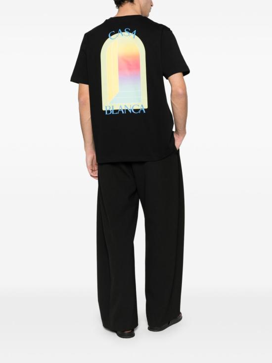 26SS 카사블랑카 반팔 티셔츠 MSP26JTS00114 BLACKJERSEY Black - CASABLANCA