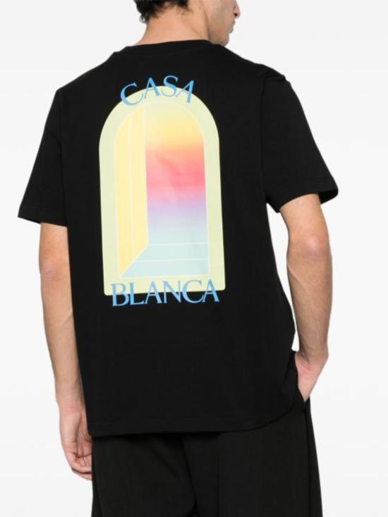 26SS 카사블랑카 반팔 티셔츠 MSP26JTS00114 BLACKJERSEY Black - CASABLANCA