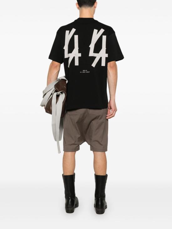 26SS 44레이블 반팔 티셔츠 B0030556 FA528P574 Black - 44 LABEL