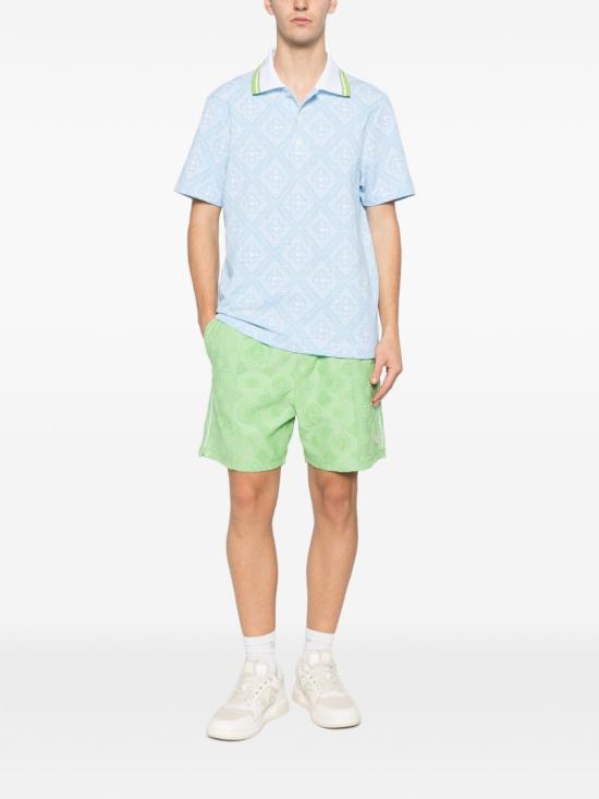 26SS 카사블랑카 반팔 티셔츠 MSP26JTP46601 BLANCJACQUARD Clear Blue - CASABLANCA