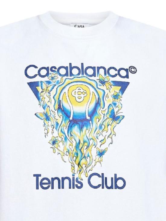 26SS 카사블랑카 반팔 티셔츠 MSP26JTS00101 BRIGHTWHITEJERSEY White - CASABLANCA