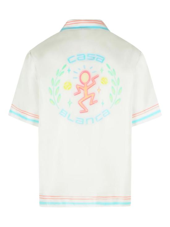 26SS 카사블랑카 반팔 셔츠 MSP26SH00301 SILKTWILL White - CASABLANCA