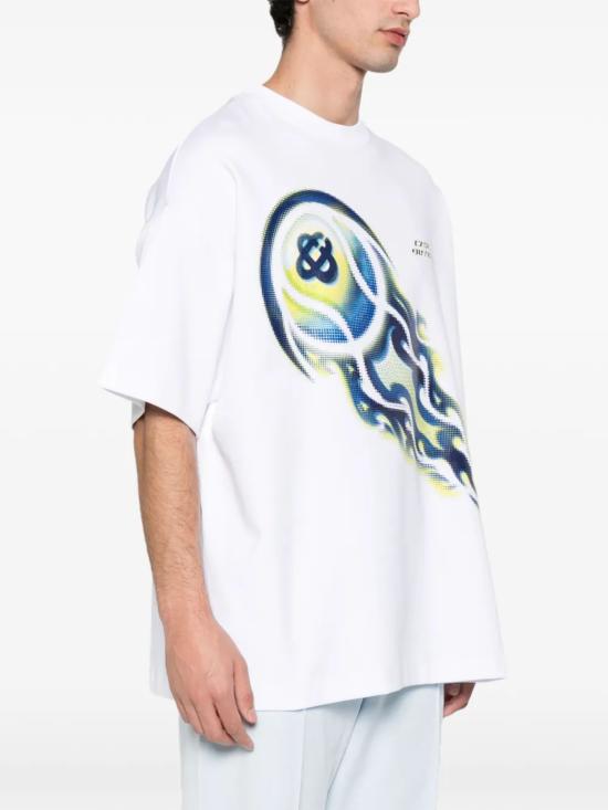 26SS 카사블랑카 반팔 티셔츠 MSP26JTS06401 BRIGHTWHITEINTERLOCK White - CASABLANCA