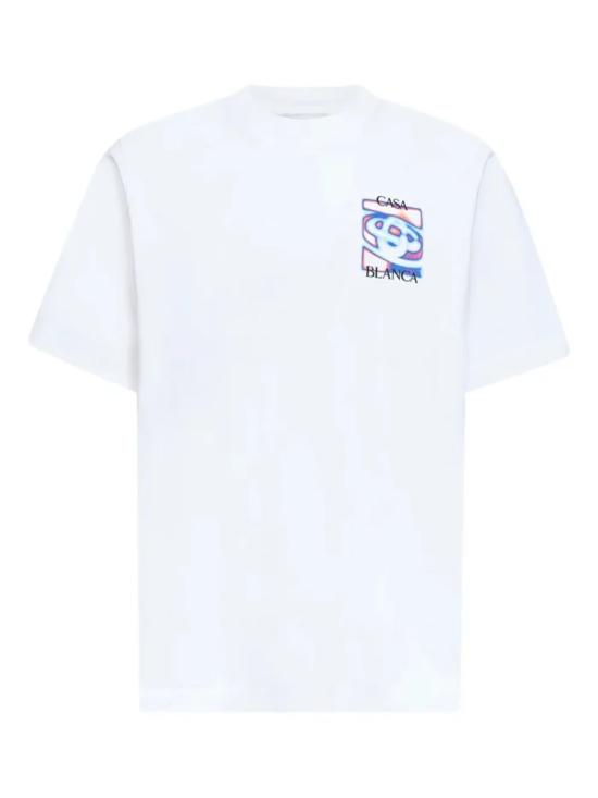 26SS 카사블랑카 반팔 티셔츠 MSP26JTS00107 BRIGHTWHITEJERSEY White