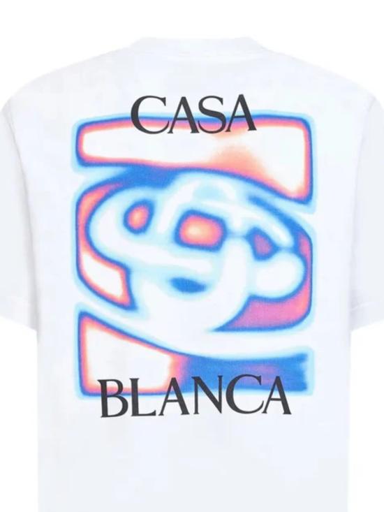 26SS 카사블랑카 반팔 티셔츠 MSP26JTS00107 BRIGHTWHITEJERSEY White - CASABLANCA