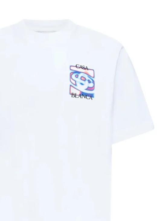 26SS 카사블랑카 반팔 티셔츠 MSP26JTS00107 BRIGHTWHITEJERSEY White - CASABLANCA