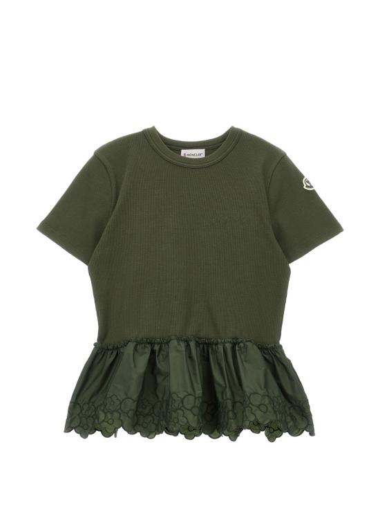 26SS [키즈] 몽클레어 티셔츠 L19548C00008 89AHP825 Green - MONCLER