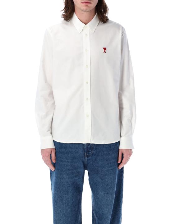 26FW 아미 ADC버튼 다운 셔츠 BFUSH063CO0031 168 BLANC NATUREL - AMI