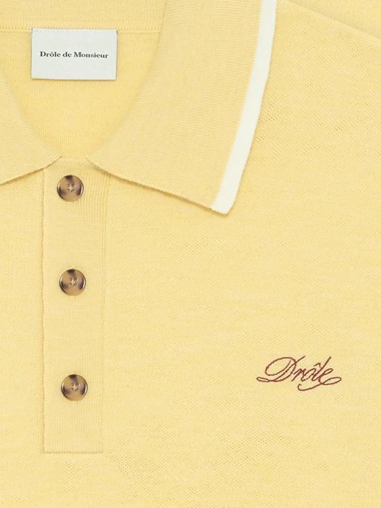 26SS 드롤드무슈 반팔 티셔츠 JPO194 WO007LIGHTYELLOW Yellow - DROLE DE MONSIEUR