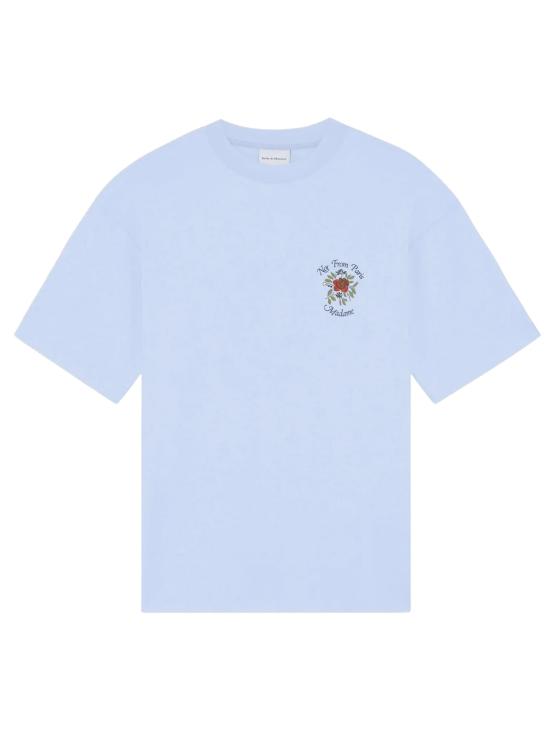 26SS 드롤드무슈 반팔 티셔츠 JTS210 CO002LIGHTBLUE Clear Blue