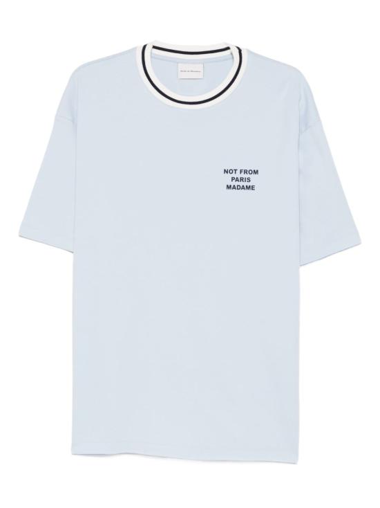 26SS 드롤드무슈 반팔 티셔츠 JTS189 CO002LIGHTBLUE Clear Blue - DROLE DE MONSIEUR