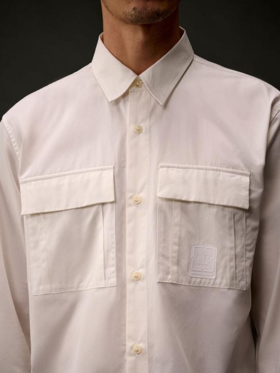 26SS 씨피 컴퍼니 긴팔 셔츠 20CLSH024A 006472A103 White - C.P. COMPANY