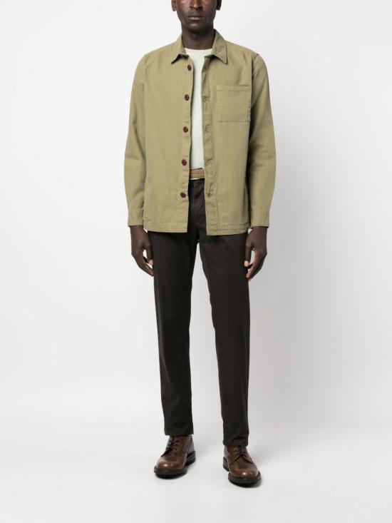 26SS 바버 긴팔 셔츠 MOS0281 OL31 Green - BARBOUR