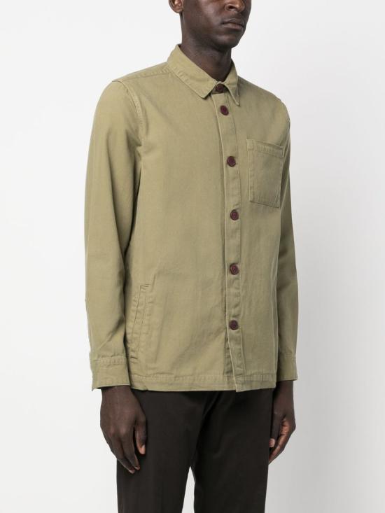 26SS 바버 긴팔 셔츠 MOS0281 OL31 Green - BARBOUR