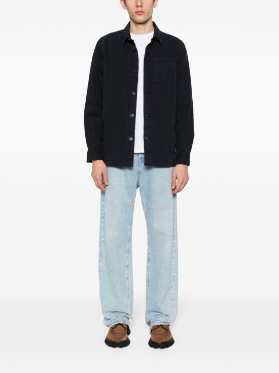 26SS 바버 긴팔 셔츠 MOS0281 NY91 Blue - BARBOUR