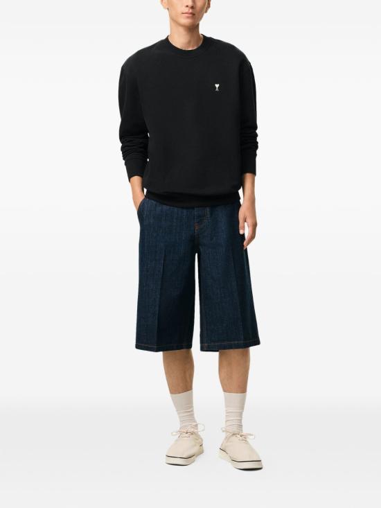 26SS 아미 ADC 크루넥 스웨트 셔츠 HSW763 730045 Black - AMI