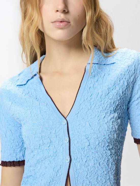 26SS 핑코 반팔 티셔츠 106282 A344G44 Clear Blue - PINKO