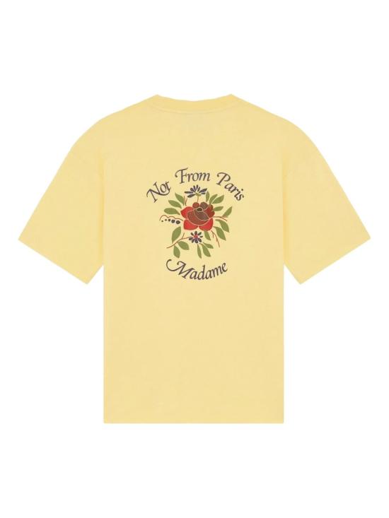 26SS 드롤드무슈 반팔 티셔츠 JTS210 CO002LIGHTYELLOW - DROLE DE MONSIEUR