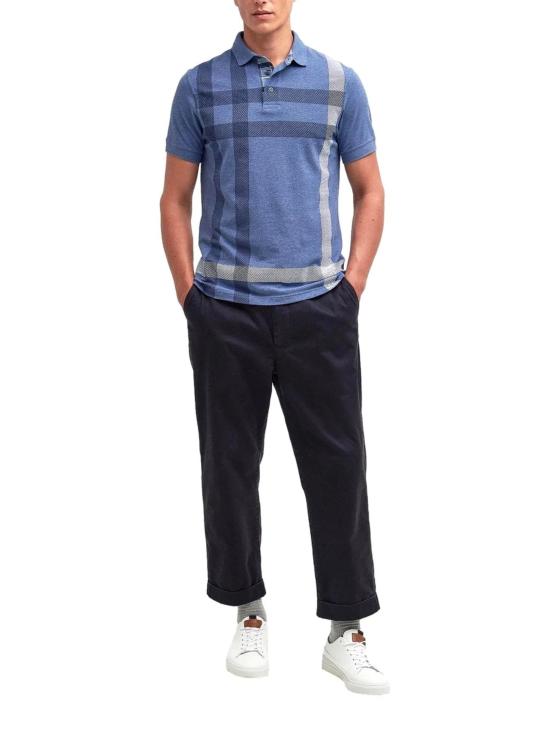 26SS 바버 반팔 티셔츠 MML1117 BL15 Clear Blue - BARBOUR