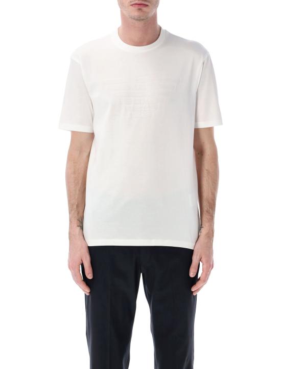26FW 엠포리오 아르마니 반팔 티셔츠 EM004593AF10762 F0200 BIANCO