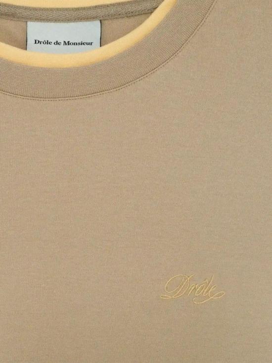 26SS 드롤드무슈 반팔 티셔츠 JTS288 CO002BEIGE Beige - DROLE DE MONSIEUR