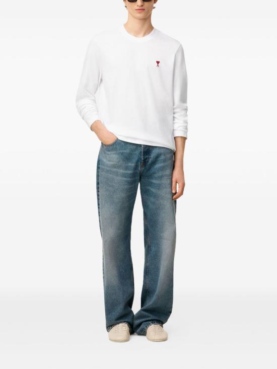 26SS 아미 긴팔 티셔츠 BFUTS235 724100 White - AMI