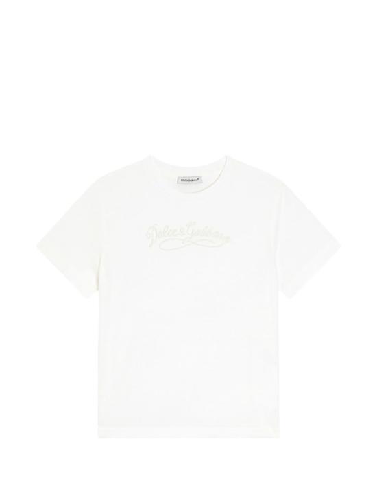 26SS [키즈] 돌체앤가바나 티셔츠 L5JTNK G7PYFW0111 WHITE