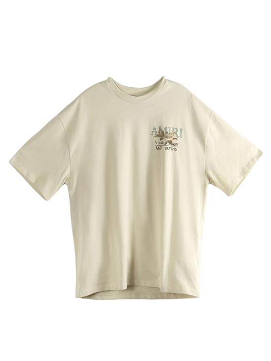 26SS 아미리 반팔 티셔츠 AMTOJR1095 ALABASTER Cream