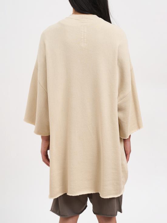 26SS 릭 오웬스 반팔 티셔츠 NRU01F2283JNT138 Beige - RICK OWENS