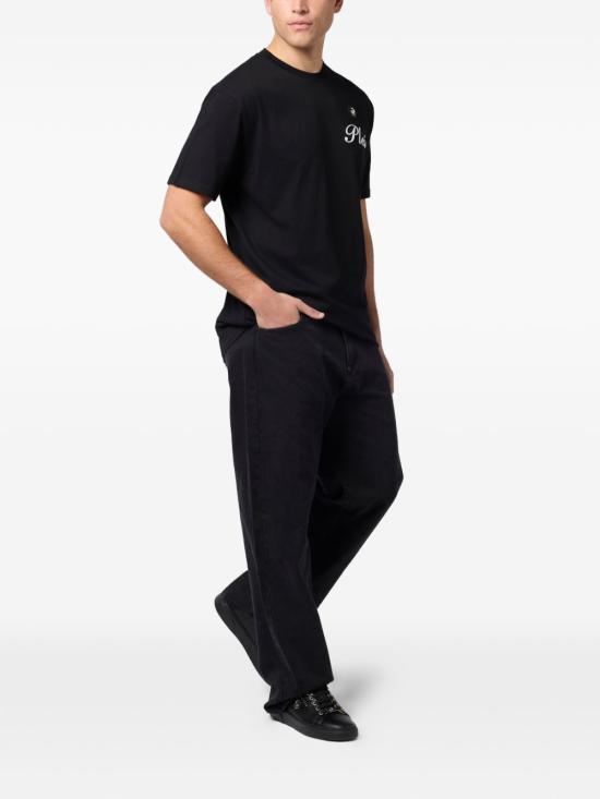 26SS 필립 플레인 반팔 티셔츠 MTK8906 PJY002N02 Black - PHILIPP PLEIN