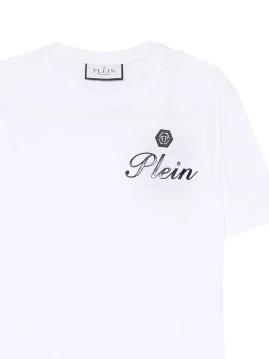 26SS 필립 플레인 반팔 티셔츠 MTK8906 PJY002N01 White - PHILIPP PLEIN