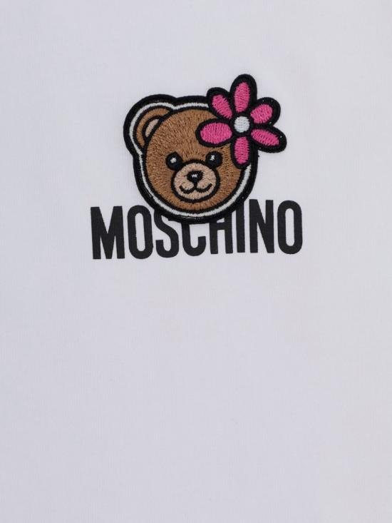 26SS [키즈] 모스키노 티셔츠 HAM03P LAA0210101 White - MOSCHINO