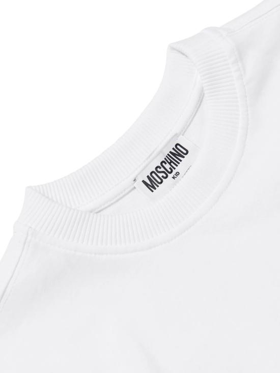 26SS [키즈] 모스키노 티셔츠 HUM05M LAA0110101 White - MOSCHINO