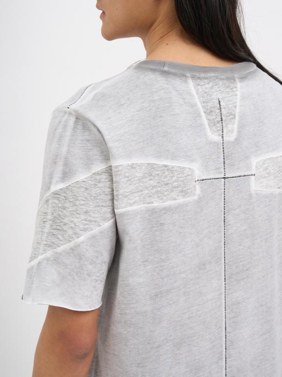 26SS 톰크롬 반팔 티셔츠 NMTS926SPRAYGREY Grey - THOM KROM