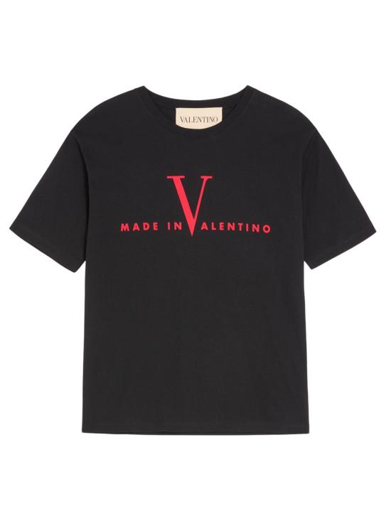 26SS 발렌티노 가라바니 반팔 티셔츠 VMG16PBAQ 0NR Black