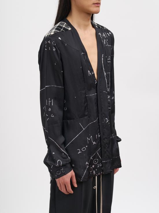 26SS 릭 오웬스 긴팔 셔츠 NRU01F2290KP1CP09119P Black - RICK OWENS